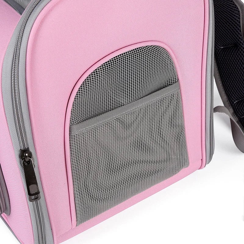 Breathable Pet Carrier Backpack for Cats Dogs - Travel Outdoor Bag