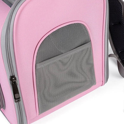 Breathable Pet Carrier Backpack for Cats Dogs - Travel Outdoor Bag