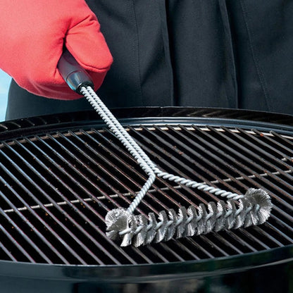 Stainless Steel BBQ Grill Brush - Non-Stick Bristle Cleaning Tool