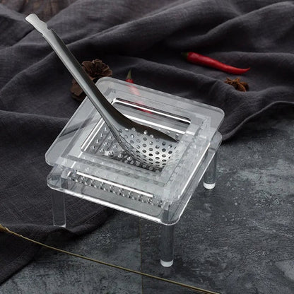 Stainless Steel Slotted Spoon Strainer - Caviar Spherification Bar