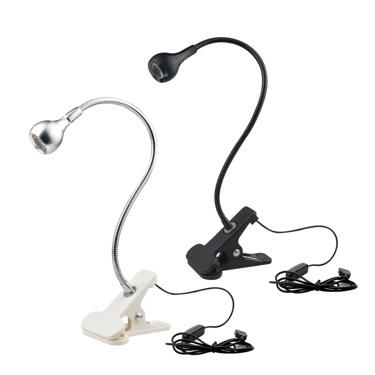 USB Flexible Table Lamp with Clip Holder - Reading Study Light