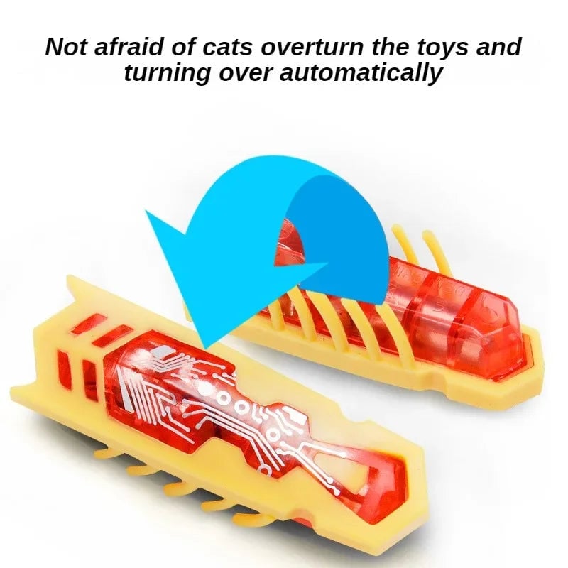 Electric Catnip Bug Toy - Battery Vibrating Robot Insect Cat Toy
