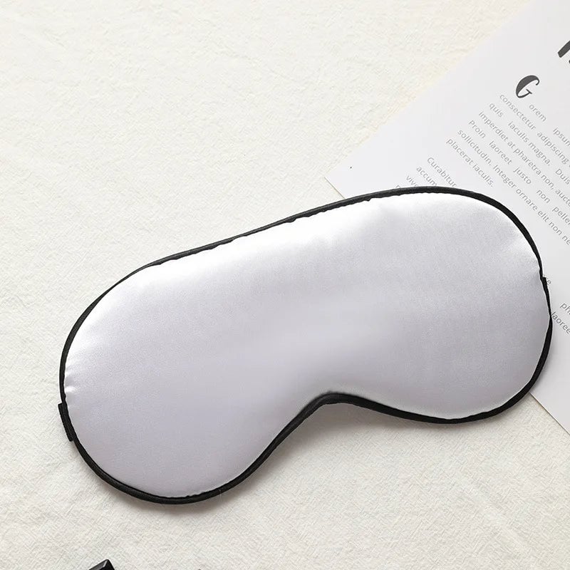 Imitation Silk Sleep Eye Mask - Portable Travel Blindfold Eyepatch