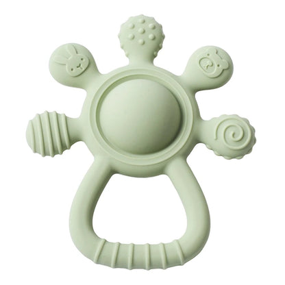 Food Grade Silicone Baby Teether BPA Free Sensory Rattle Toy