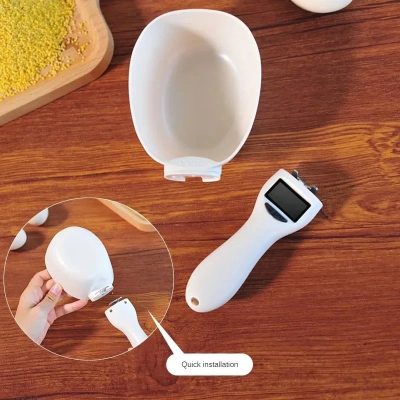 Digital Pet Food Measuring Scoop - Electronic Scale Cup with LED