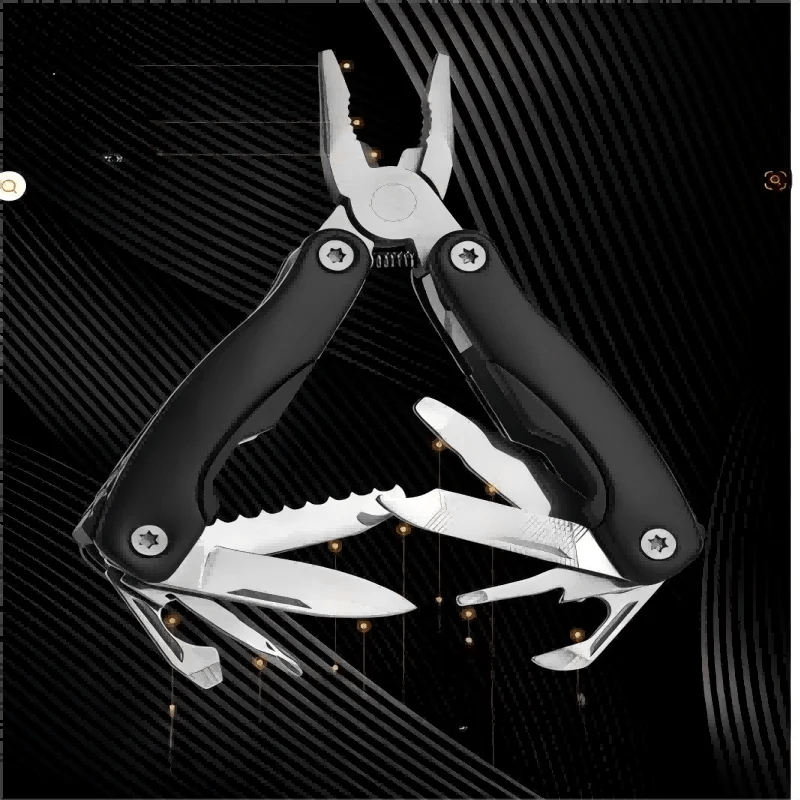 Stainless Steel 9-in-1 Multi Tool Plier for Camping & Survival