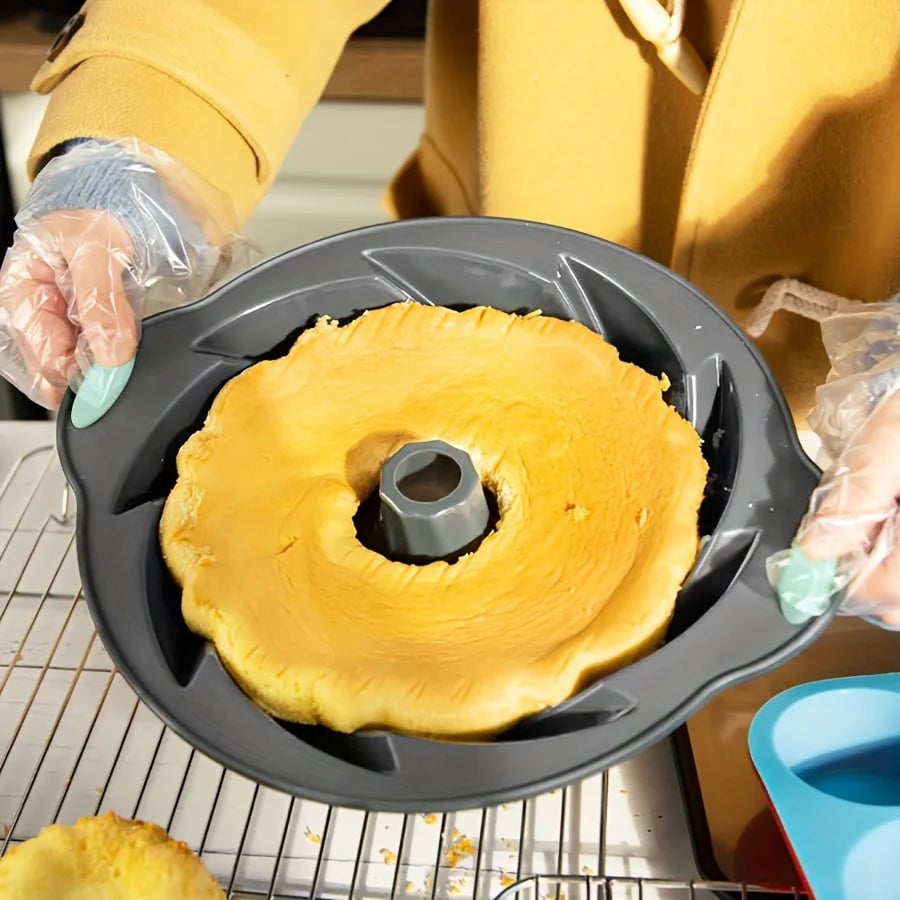 Silicone Cyclone Cake Mold - High Temperature Resistant Baking Pan