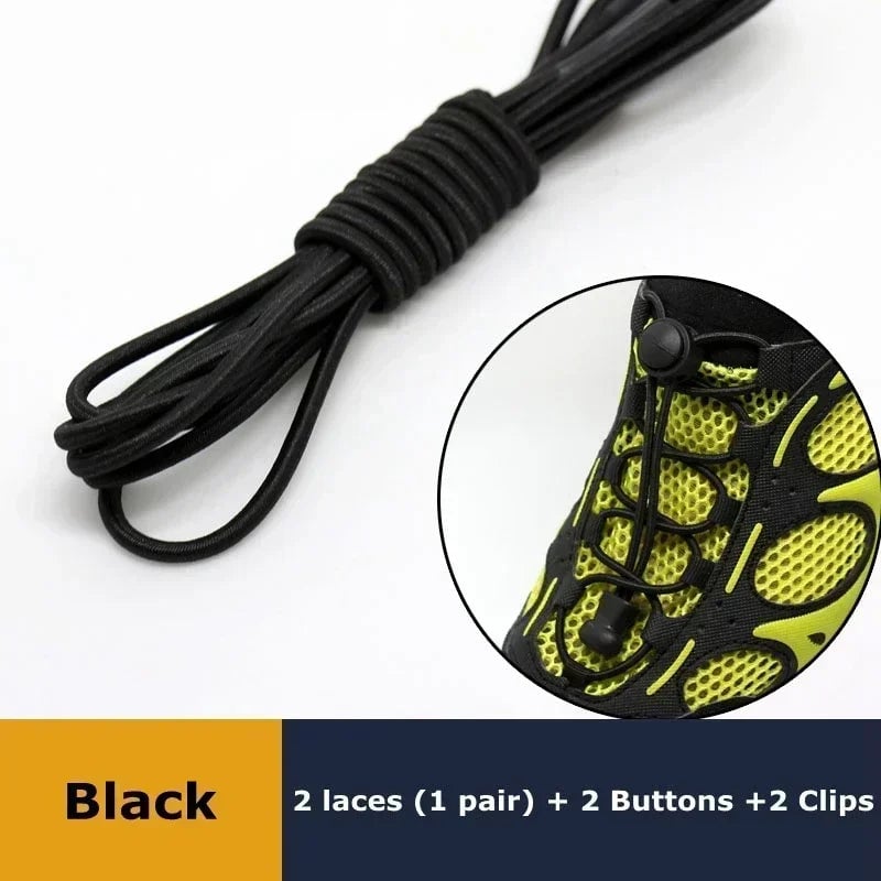 Elastic No Tie Shoelaces with Lock - Stretching Sneaker Hiking