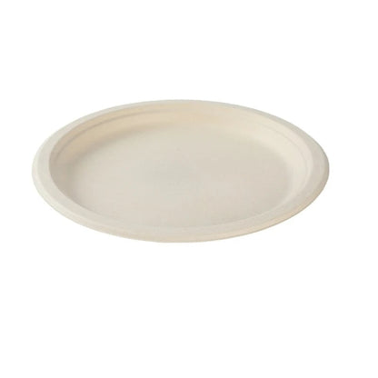 50PCS Waterproof Oil Resistant Round Paper Plates Disposable