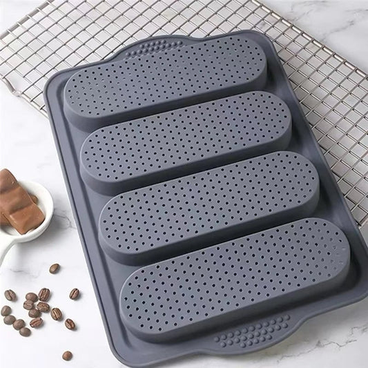 Large Silicone Baguette Baking Mold - Restaurant Grade Non-Stick