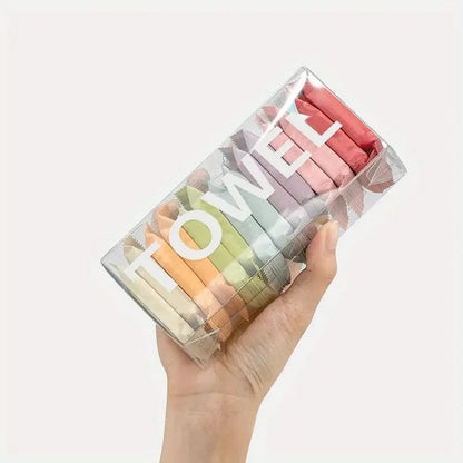 Compressed Disposable Face Towels Travel Cleansing Washcloths 14pcs