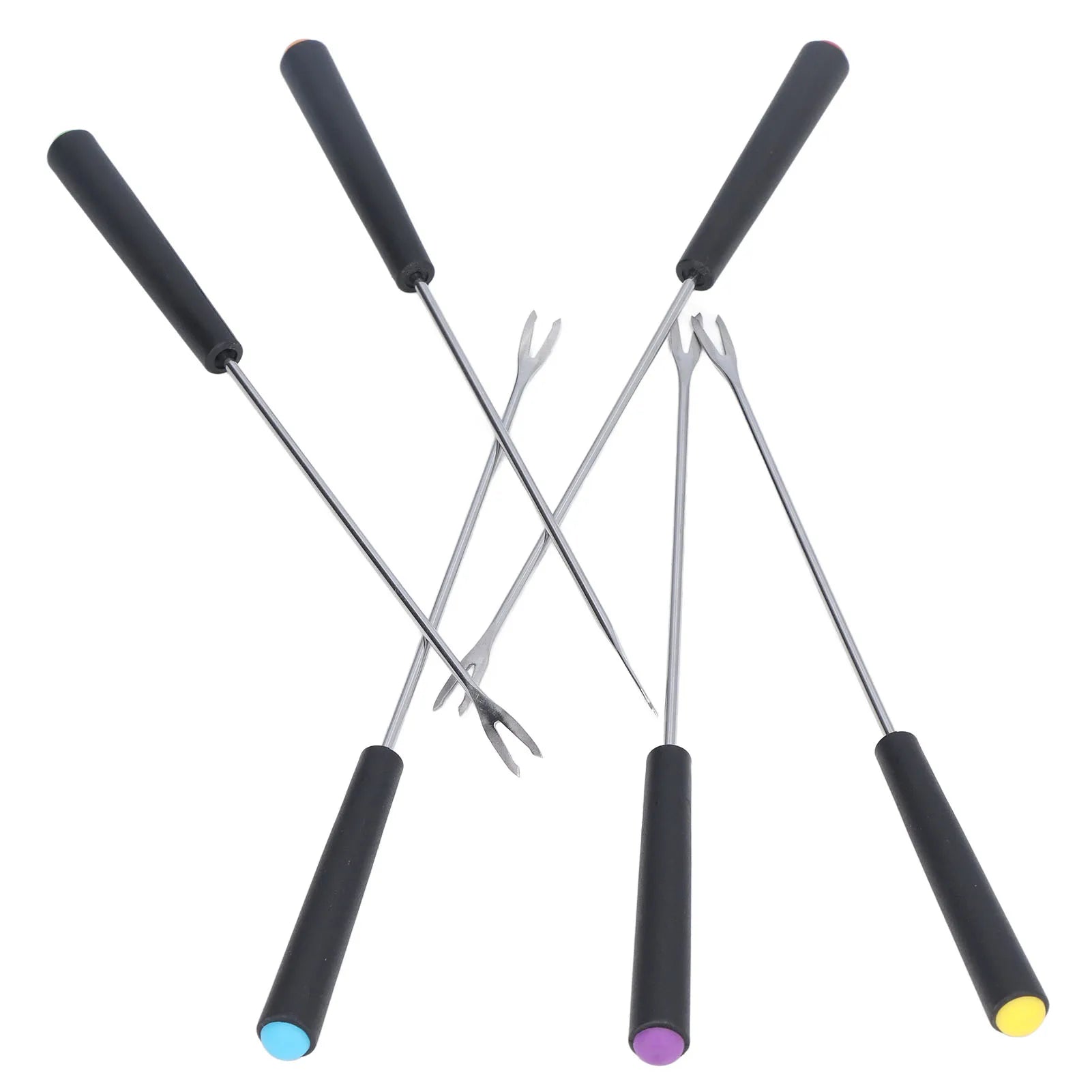 6-Piece Stainless Steel Fondue Fork Set - Corrosion Resistant