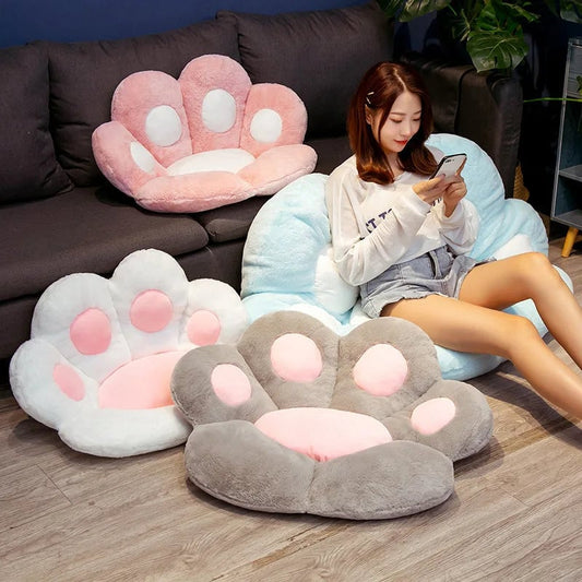 Cat Paw Shape Chair Cushion - Cozy Seat Pad Floor Pillow