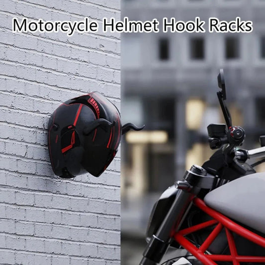 Wall Mount Multipurpose Hook Rack - Helmet Luggage Jacket Hanger
