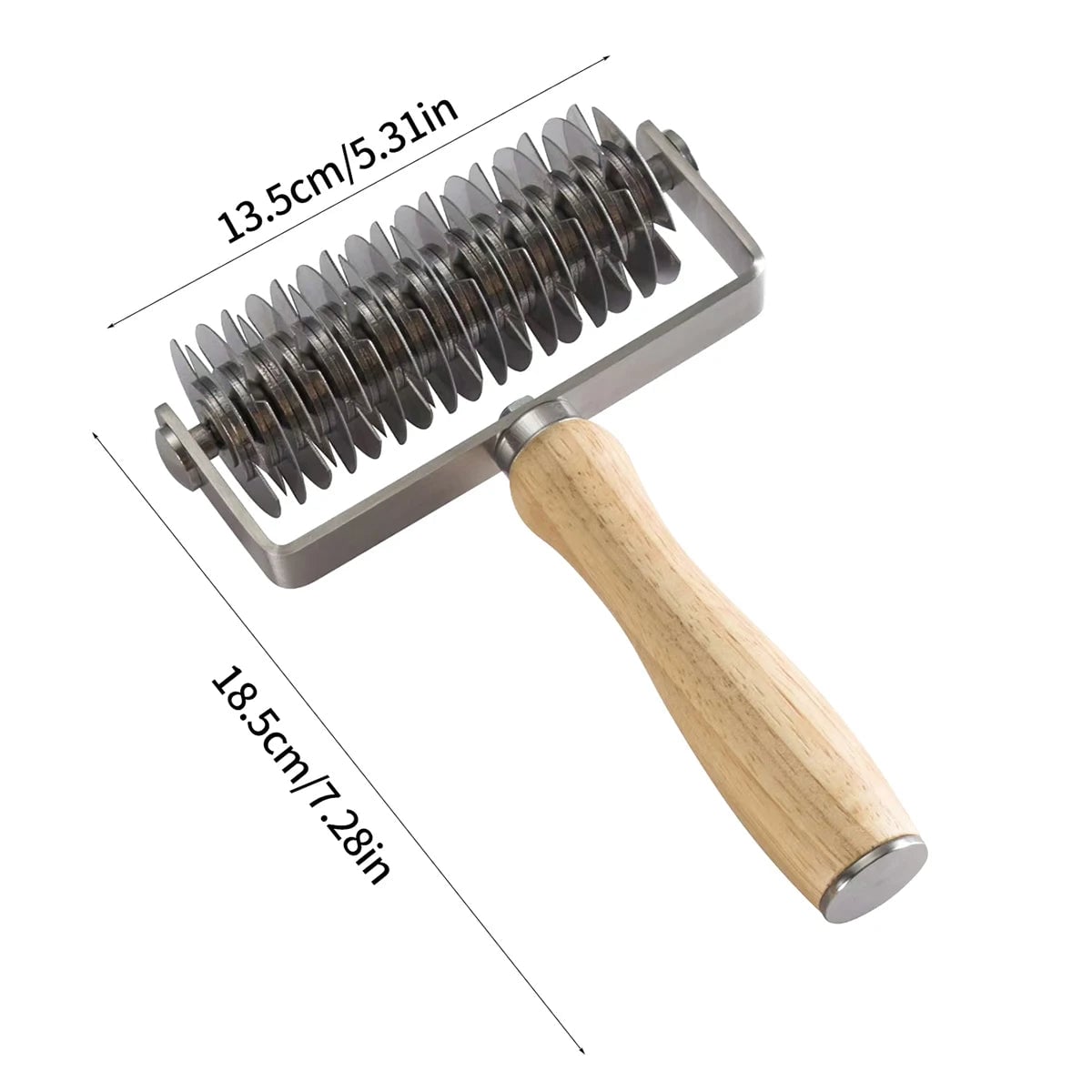 Stainless Steel Roller Cutter Pizza Perforator Dough Tool