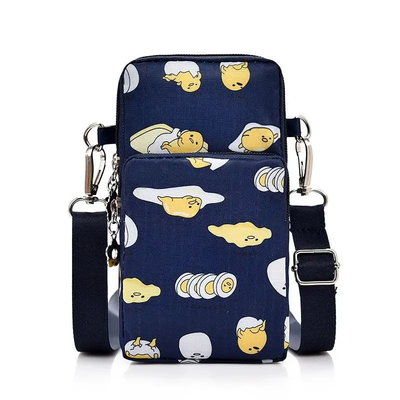 Gudetama Waterproof Oxford Mobile Phone Crossbody Bag Mini Purse