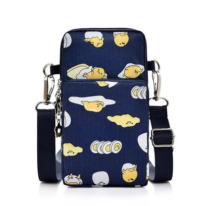Gudetama Waterproof Oxford Mobile Phone Crossbody Bag Mini Purse