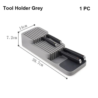 Kitchen Drawer Organizer Tray - Cutlery Storage Box Silverware