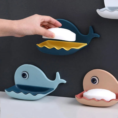 Cartoon Soap Box Drain Holder - Bathroom Shower Storage Tray