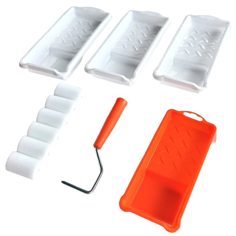 2 Inch High-Density Foam Paint Roller Kit with Tray Liner NN72