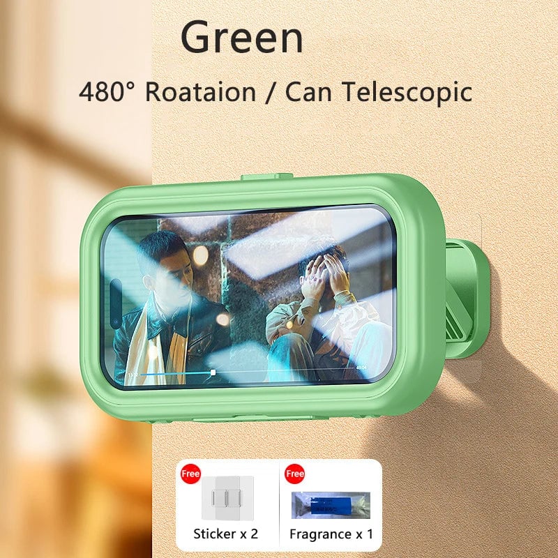 Waterproof Rotating Phone Mount - Adjustable Bathroom Shower Holder