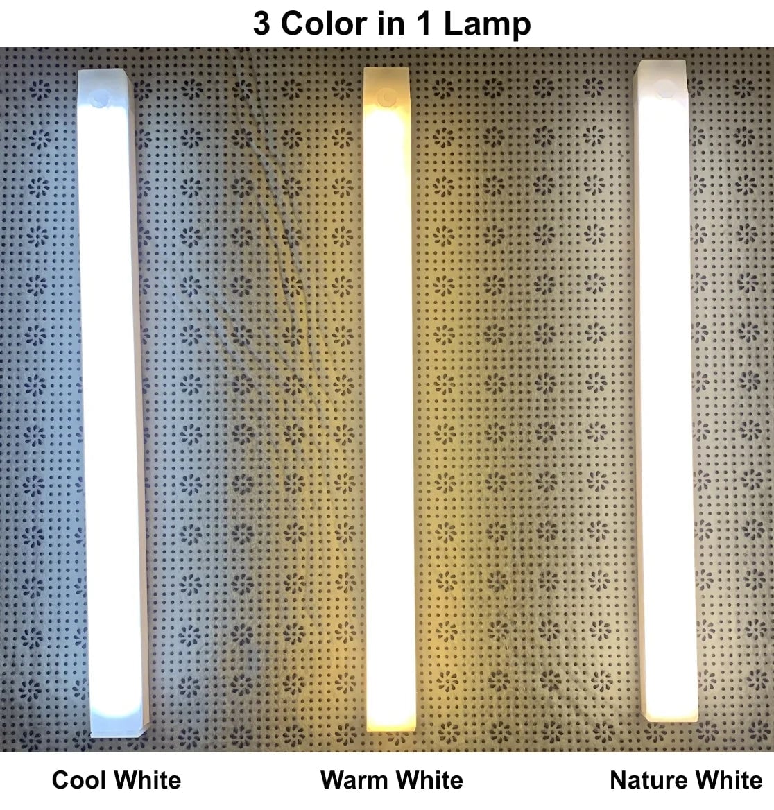 USB Rechargeable PIR Motion Sensor LED Cabinet Light Wireless