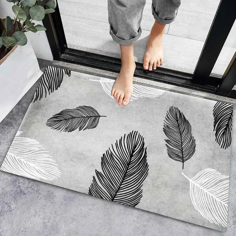 Super Absorbent Anti-Slip Door Mat - Modern Bathroom Floor Carpet