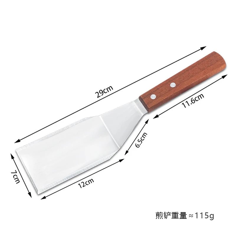 Stainless Steel Non-Stick BBQ Spatula & Grill Scraper Tool