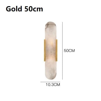 Marble Wall Mount Bedside Lamp - Modern Bedroom Living Room Light