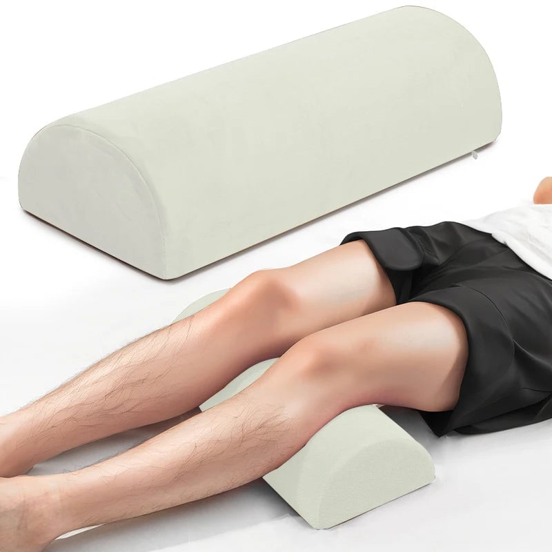 Half Moon Memory Foam Bolster Pillow - Legs Knees Lower Back Support