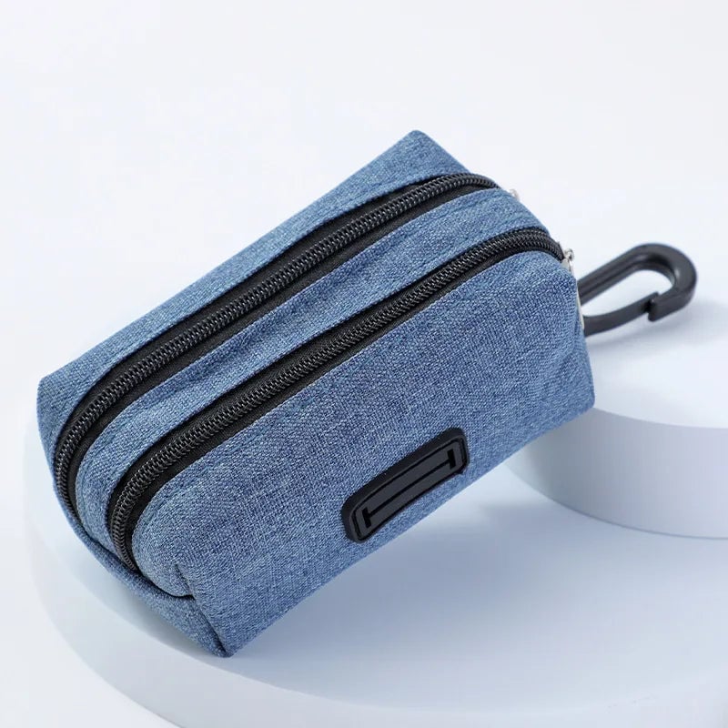 Portable Dog Poop Bag Holder Dispenser with Treat Storage Pet Waste