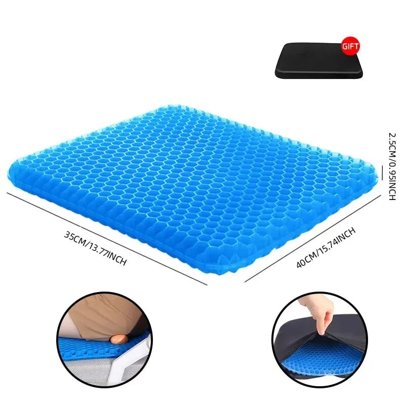 Gel Seat Cushion Honeycomb Design Pressure Relief Tailbone Pain