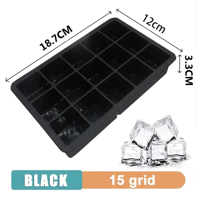 Giant Ice Cube Tray Silicone Mold - 4 6 8 15 160 Grid Food Grade