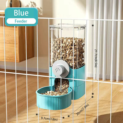 1.2L Automatic Pet Feeder Hanging Bowl for Small Dogs Cats Rabbits