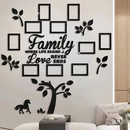 3D Acrylic Photo Frame Wall Decor Set with Poster Templates