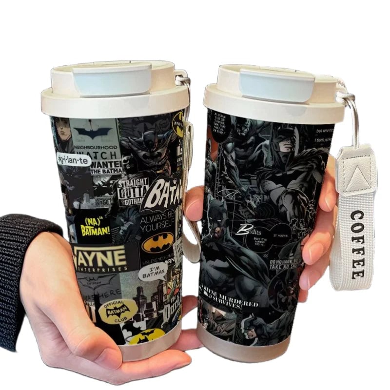 Batman Justice League Stainless Steel Thermos Mug Large Capacity