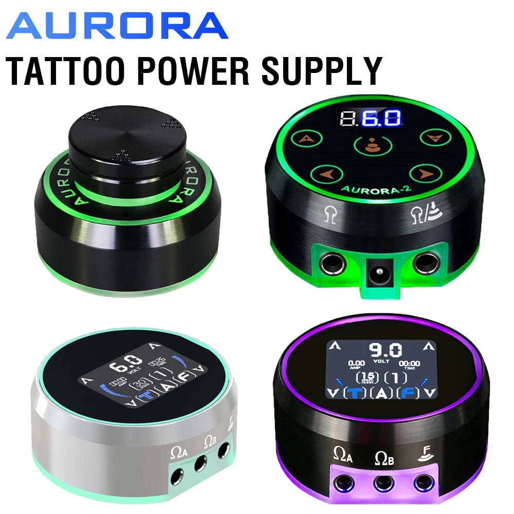 Aurora 2 Dual Output LCD Touch Screen Tattoo Power Supply Battery