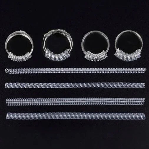 4pcs Invisible Spiral Ring Size Adjusters - Loose Ring Protection
