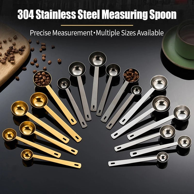 Premium Stainless Steel Coffee Scoop 15/20/25ml Measuring Spoon