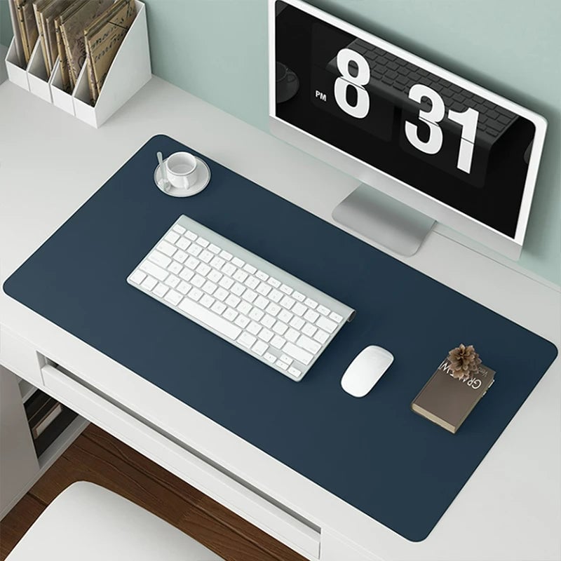 Large Office Desk Pad 600x300mm PU Leather Waterproof Mouse Mat