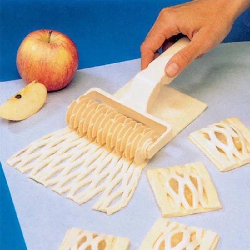 3-Size Lattice Dough Roller Set - Plastic Pastry Cutter Pizza Tool