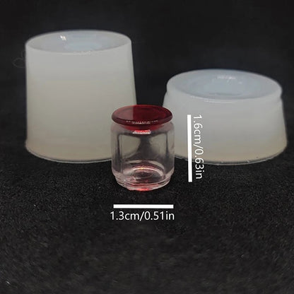 Mini Silicone Food Jar Molds - Dollhouse Kitchen DIY Cookie Candy Jars