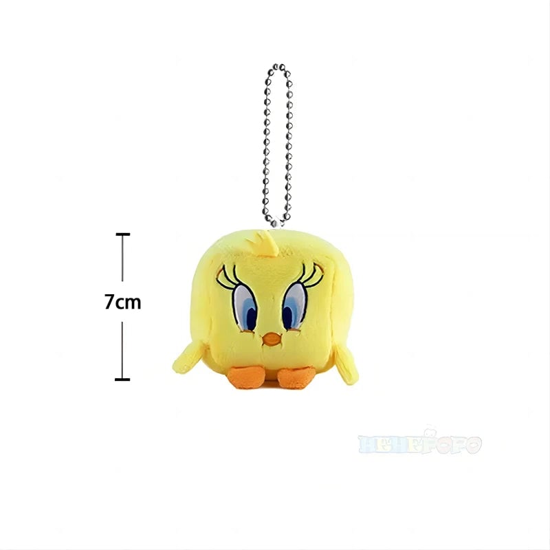 Looney Tunes Plush Keychain Set - Bugs Bunny Tweety Lola Pendant