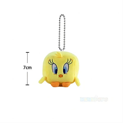 Looney Tunes Plush Keychain Set - Bugs Bunny Tweety Lola Pendant