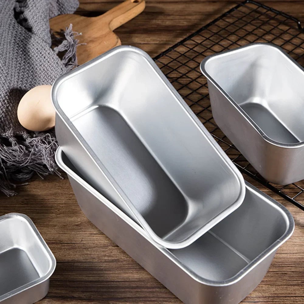 5-Size Non-Stick Aluminium Loaf Pan Set Rectangle Baking Molds