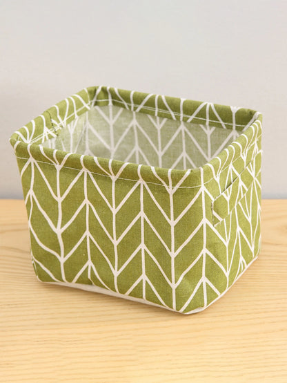 Cotton Hemp Storage Basket - Handheld Organizer for Small Clothing