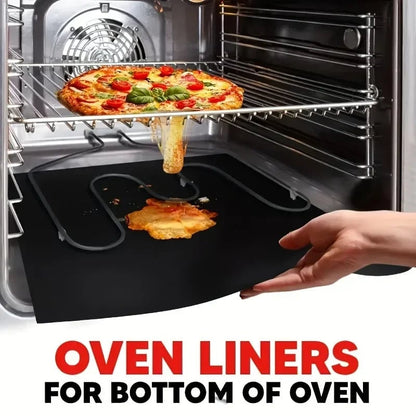 4-Size Non-Stick Reusable Oven Liners BBQ Grill Mat Set