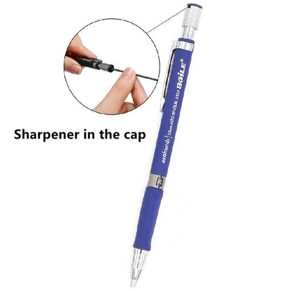 2.0mm Mechanical Pencil Set 2B Lead Refills Drawing Sketching Art