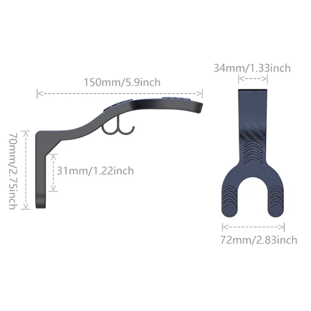 Wall Mount Multipurpose Hook Rack - Helmet Luggage Jacket Hanger