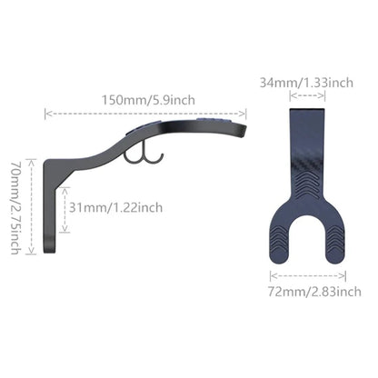 Wall Mount Multipurpose Hook Rack - Helmet Luggage Jacket Hanger